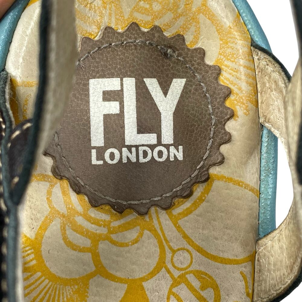 Fly London Women’s Yuma Tan Slingback Sandal Size 40 US 9/9.5 - Picture 10 of 11